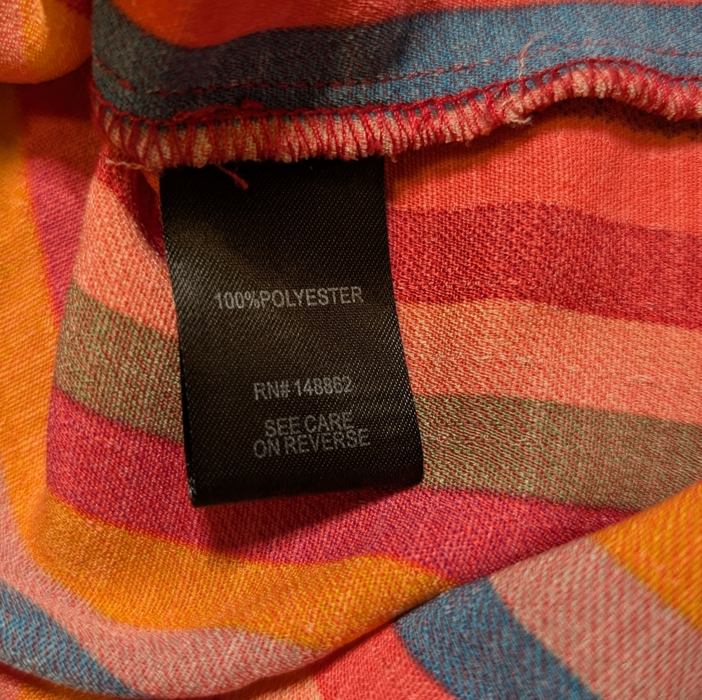 Torrid Vibrant Striped Harper Tunic Sleeveless Blouse Size 3 - Picture 7 of 8